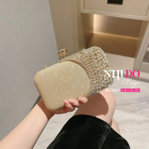 TLD007 Túi Xách Thiết Kế Với Gam Màu Sang Chảnh Đính Đá Lấp Lánh