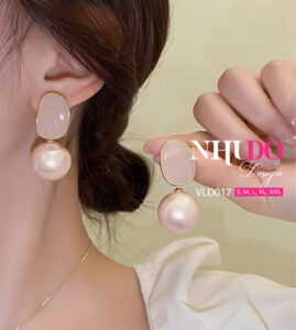 VLD017 Khuyên Tai Thiết Kế Hình Giọt Nước Độc Đáo