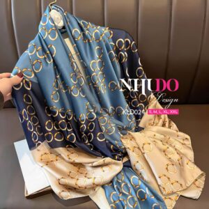 KLD024 Khăn Thiết Họa Tiết Vòng Tròn Tinh Xảo