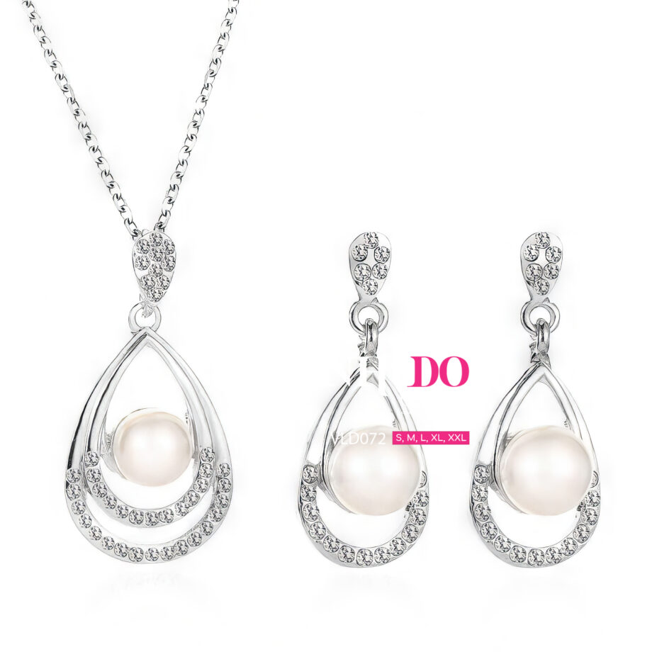 VLD072 Bộ Nữ Trang Ngọc Trai Cách Điệu