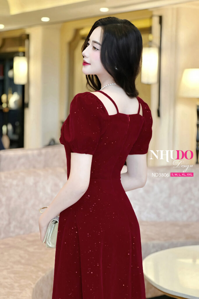 Đầm Nhung Dự Tiệc- ND3806