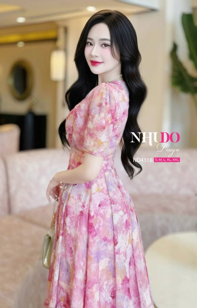 Đầm Hoa Dự Tiệc Theo Dáng Người