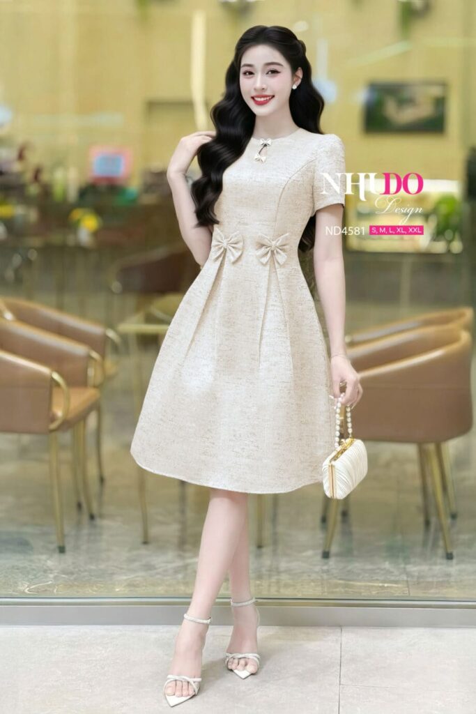 Váy Đi Tiệc Cưới Sang Chảnh - ND4581