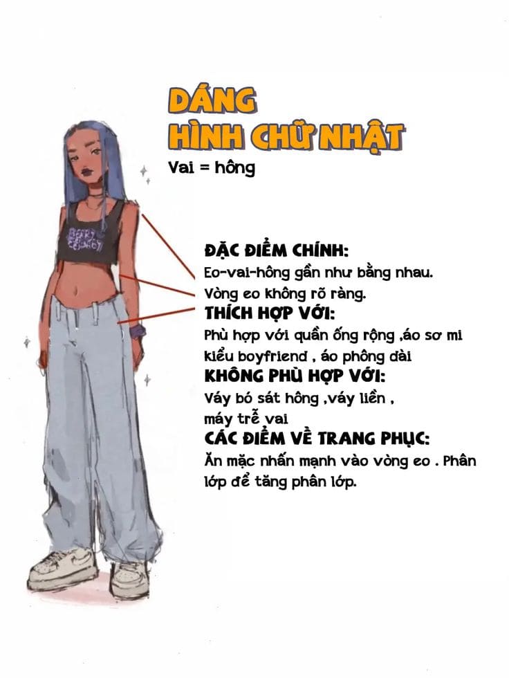 Thời Trang Công Sở - Dáng Hình Chữ Nhật