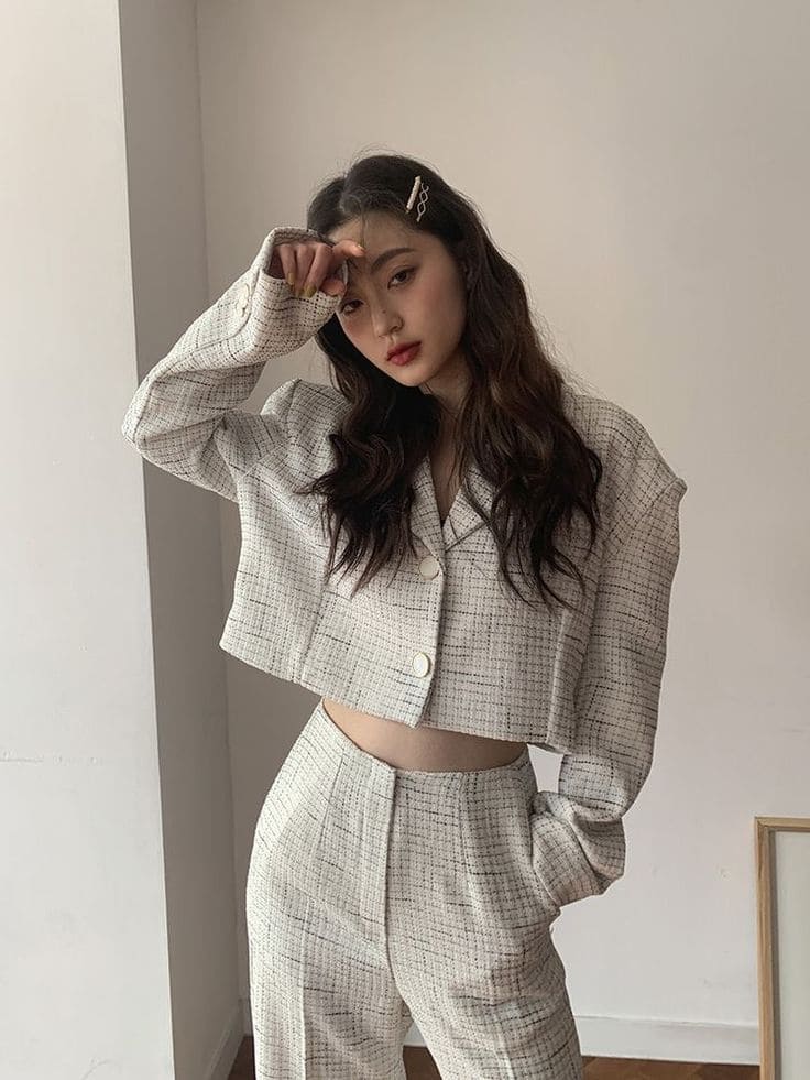 Áo Croptop Công Sở - Phối Đồ