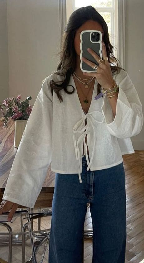 Áo Croptop Công Sở - Phối Đồ