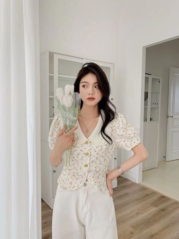 Áo Hoa Nhí Công Sở - Micro Floral Prints