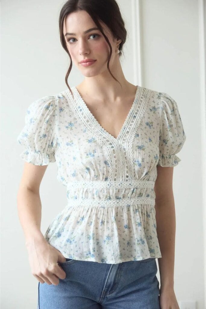 Áo Hoa Nhí Công Sở - Floral-Dot