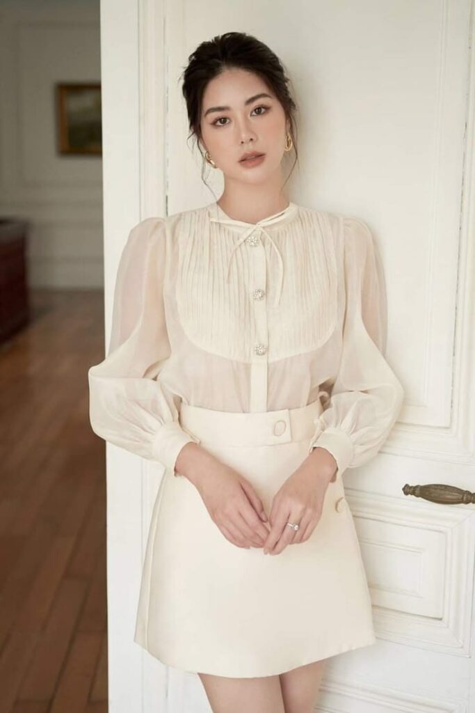 Áo Nữ Công Sở Mùa Hè - Áo Blouse Voan Điệu Đà