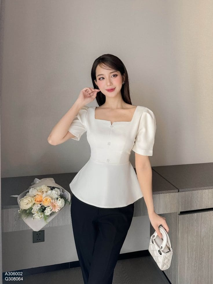 Áo Peplum - Áo Kiểu Peplum