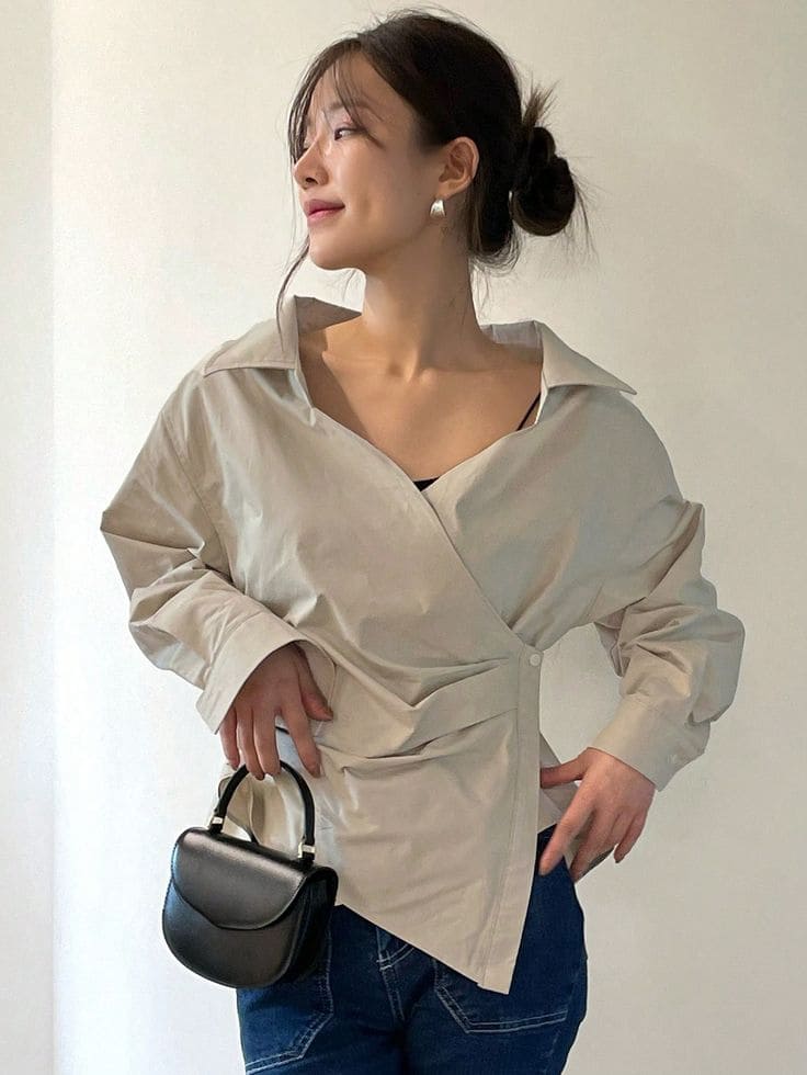 Áo Sơ Mi Nữ Công Sở- Áo Sơ Chiết Eo