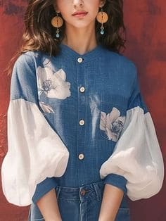 Áo Sơ Mi Nữ Công Sở- Áo Sơ Cổ Tàu