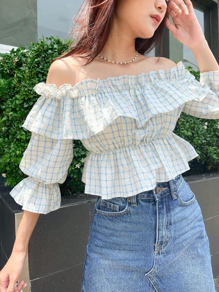 Áo Tay Lỡ Công Sở - Áo Peplum Tay Lỡ