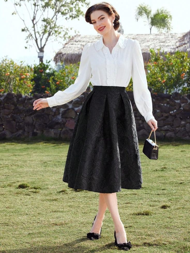 Chân Váy Đen Công Sở - Thiết Kế Tỉ Mỉ