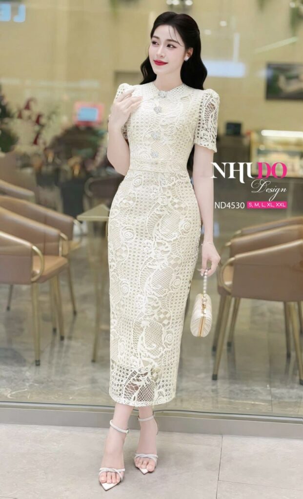 Đầm Trắng Công Sở - ND4530