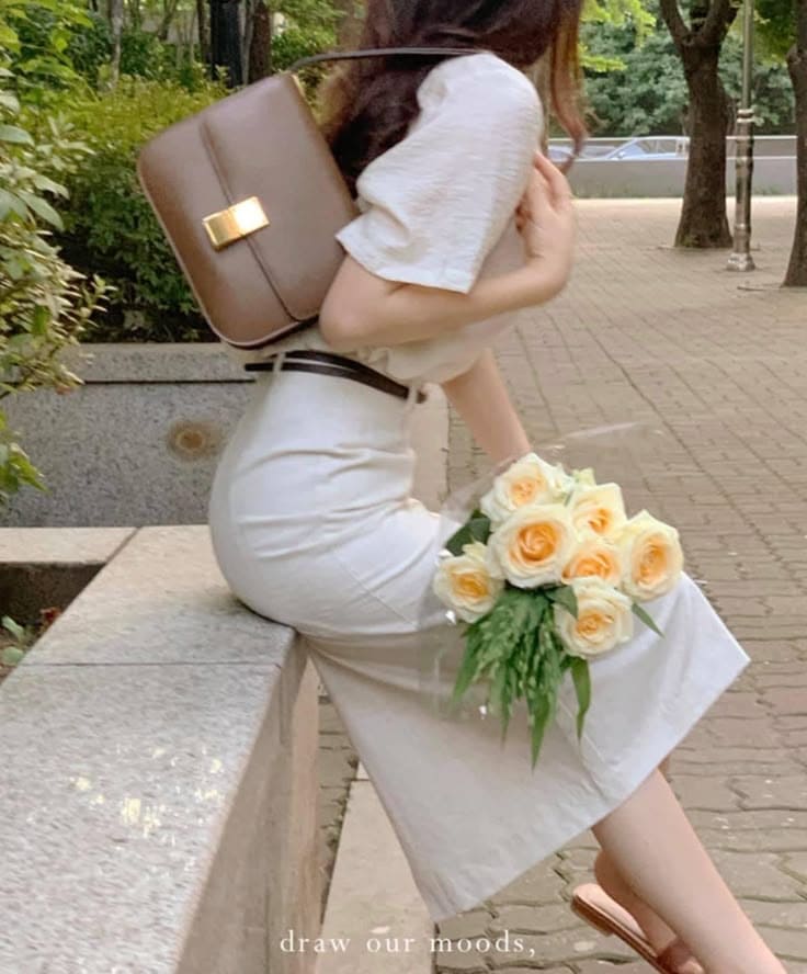 Đầm Trắng Công Sở - Đầm Trắng Dịu Dàng