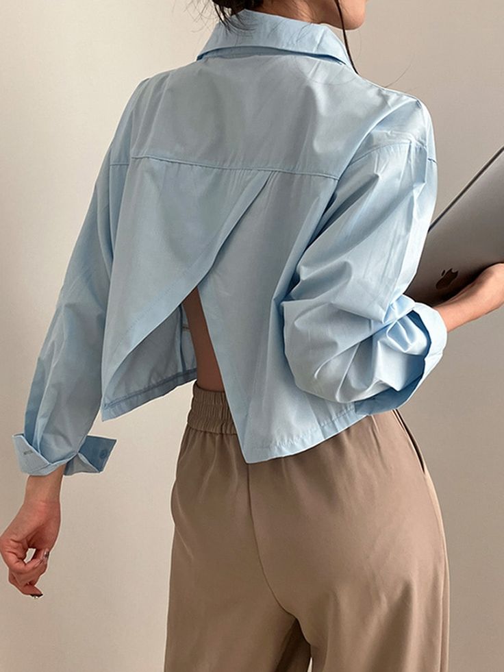Áo Sơ Mi Croptop Công Sở - Món Đồ “must-have”