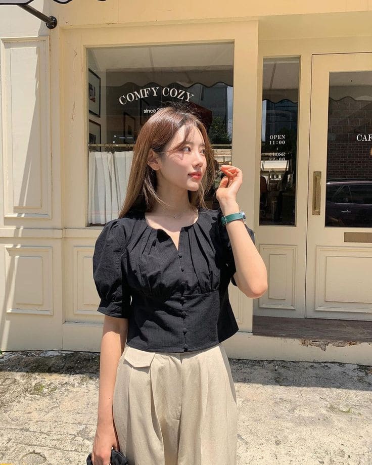 Áo Sơ Mi Croptop Công Sở - Màu Sắc