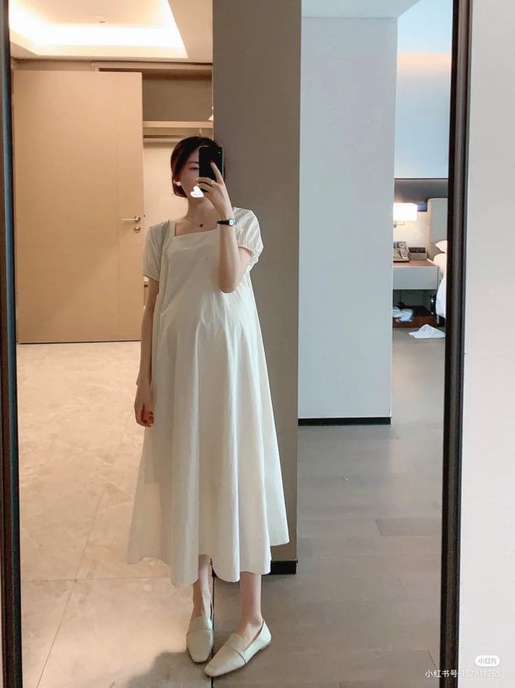 Váy Bầu Đẹp Công Sở - Váy Suông