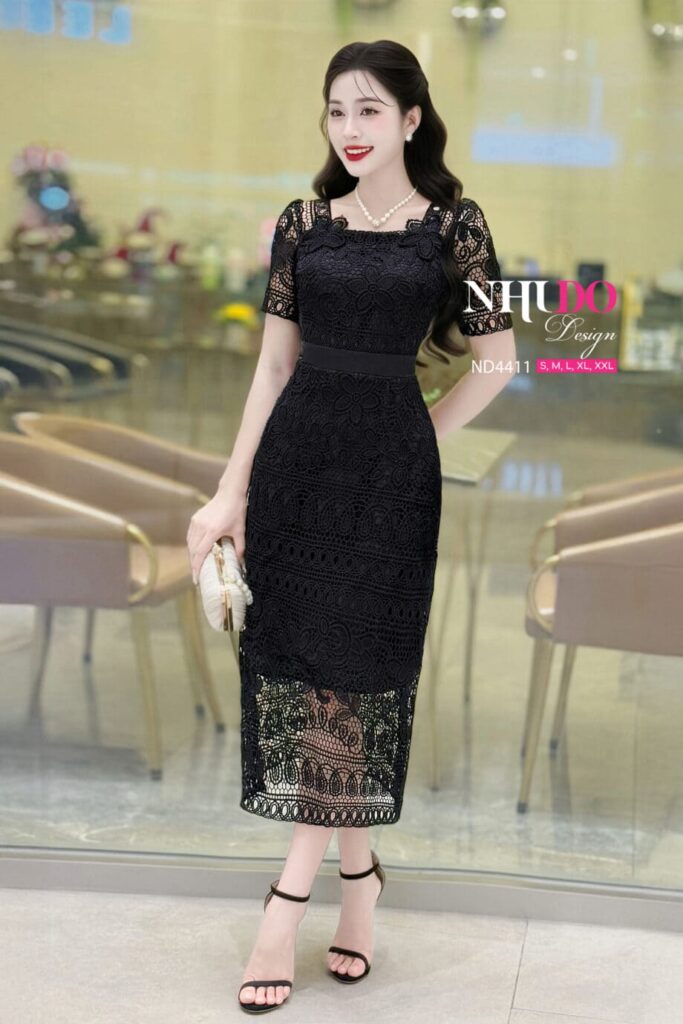 Váy Đen Liền Thân Công Sở - ND4411