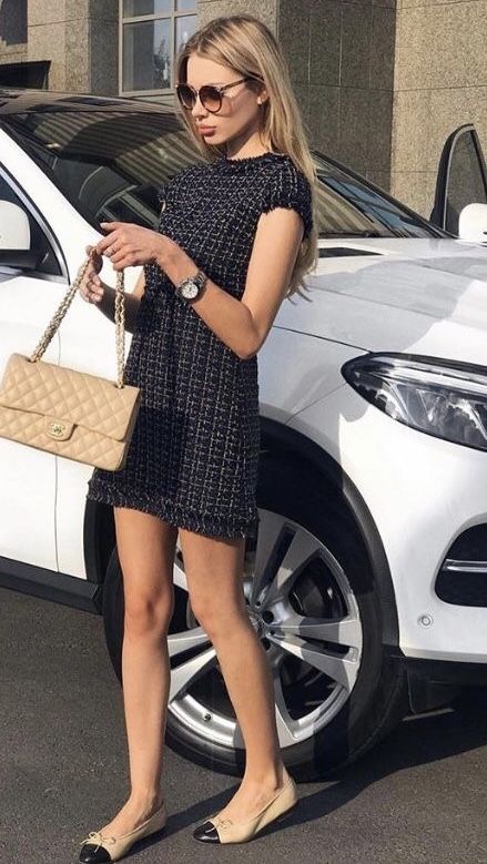Váy Suông Công Sở - Họa Tiết