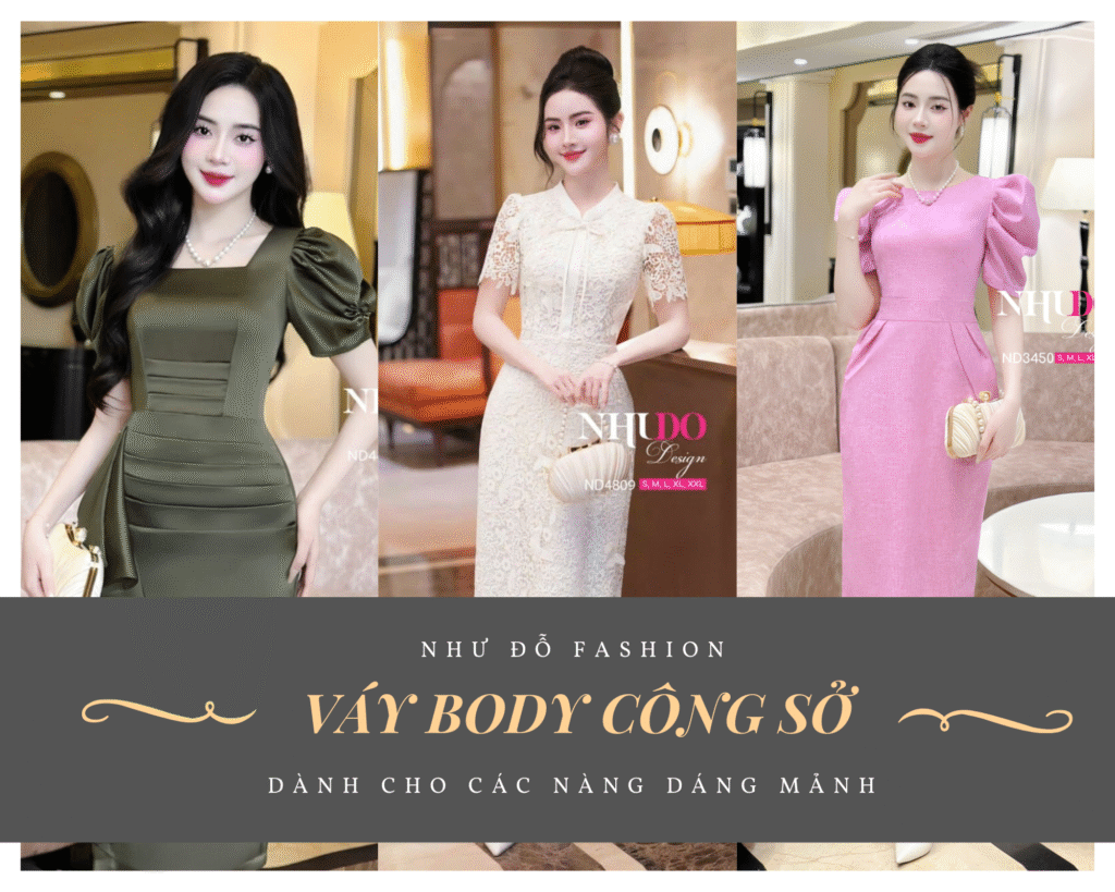 Váy body công sở dành cho người dáng mảnh