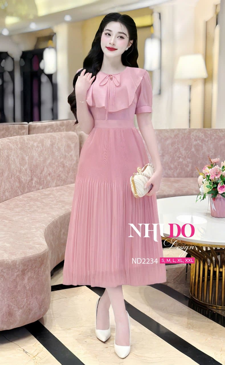 Váy nữ công sở dáng xòe