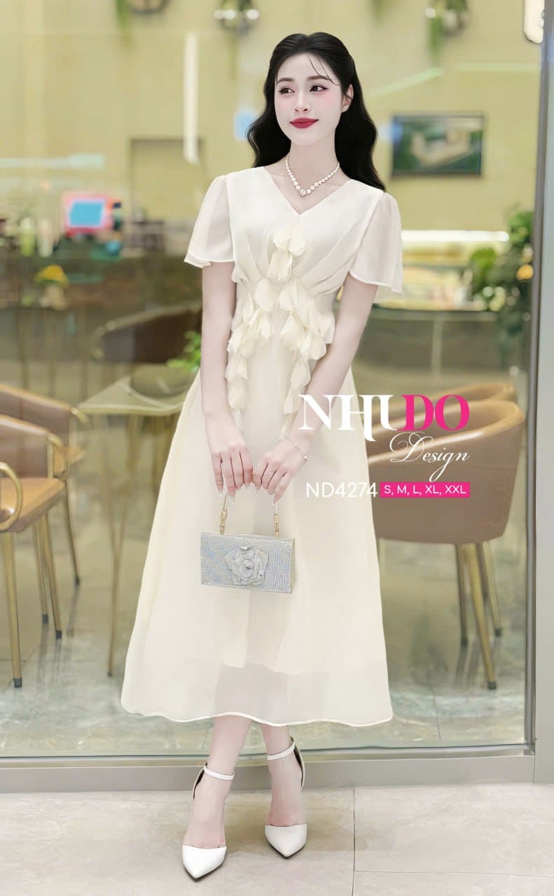 5 Kiểu Váy Xòe Xếp Ly Dáng Dài Đẹp Lung Linh Cho Chị Em