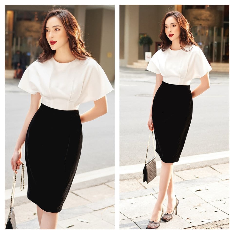 Dáng Người Quả Táo – Đầm Body Eo Cao & Tà Xẻ Tinh Tế