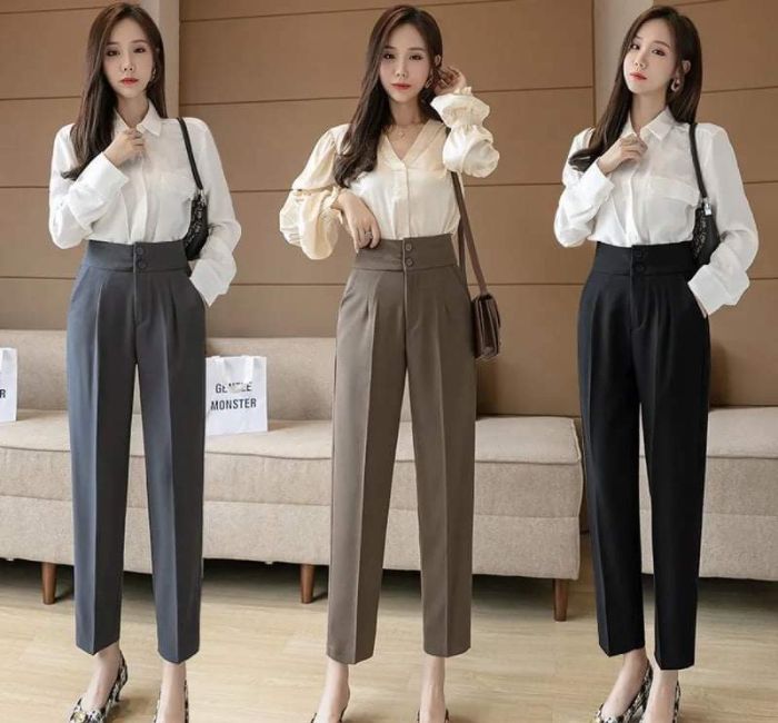 Quần baggy công sở