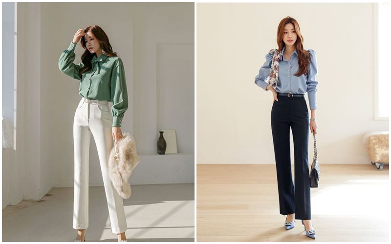Phối đồ với quần công sở
