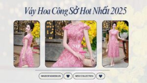 Váy hoa công sở mới nhát 2025